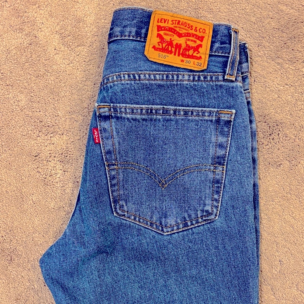 Levi's vintage 516s Straight‎ Leg Blue Jeans